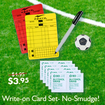Write On Soccer Referee Card Set